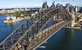 Climb to the very top of the superstructure on Sydney's iconic Harbour Bridge.